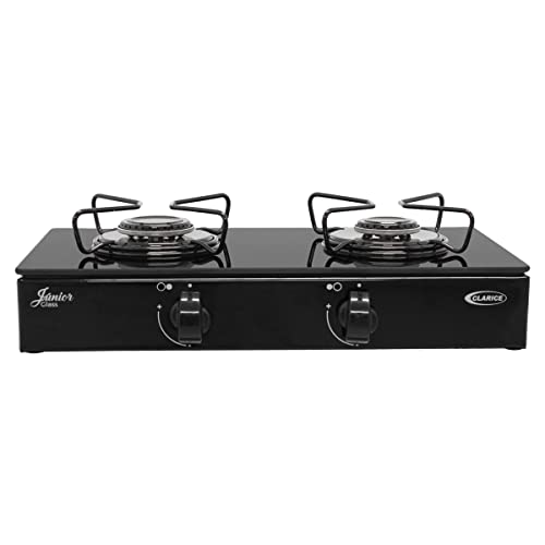 Fogão gás junior glass 2 bocas - Preto