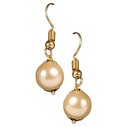 Plated Wedding Pearl Choker Necklace Set (N82087_D1)