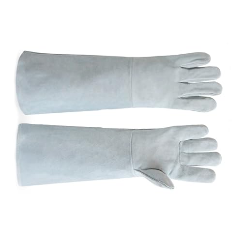 Guantes de seguridad de cuero largos que aíslan el calor en entornos de trabajo
