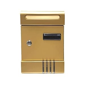 kippen 10005LA – brievenbus model “LUXURY”, van geanodiseerd aluminium, bronskleurig, afmetingen: 290 x 70 x 200 mm