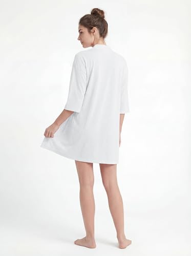 Image of Women's Kimono Robes Lightweight Bath Robe | Soft Sleepwear V-Neck Ladies Nightwear - Coverup | Multi-Packs & Colors