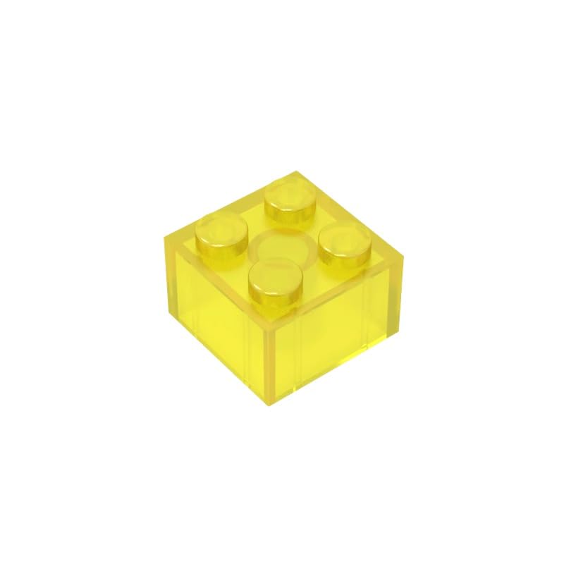 XYEIUGO 3003 Basic Bricks Brick 2x2, Trans Yellow, 50 PCS — image 1