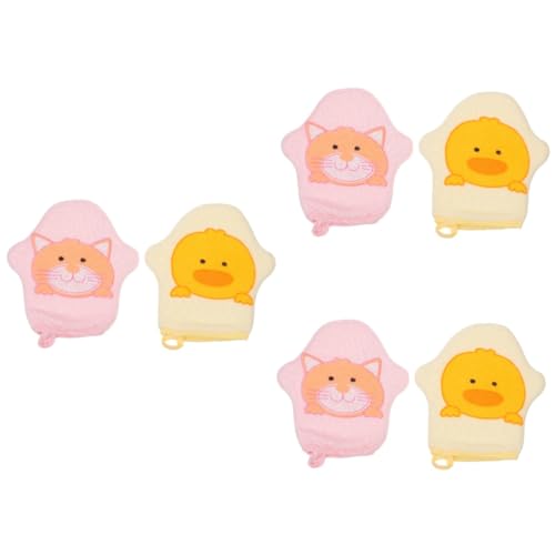 Gant de toilette doux bébé lot de 3 imprimé animal pour douche nourrisson