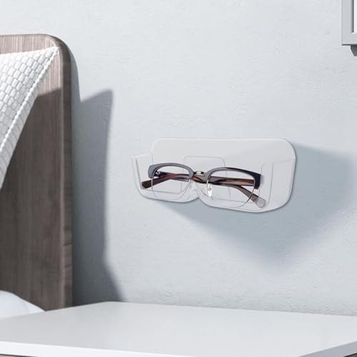 Tewzafiya Soporte de pared para gafas, soporte de pared con soporte para gafas, organizador de almacenamiento para gafas de casa, ahorro de espacio, organizador para dormitorio, sala de estudio - imagen 8
