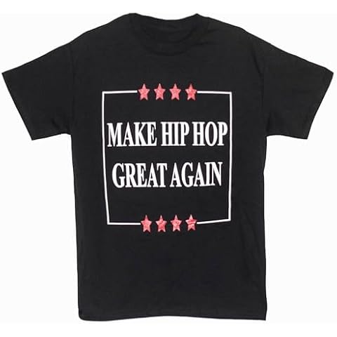 Glass House Apparel Make Hip HOP Great Again T Shirt (Large) Grey, Black Cover