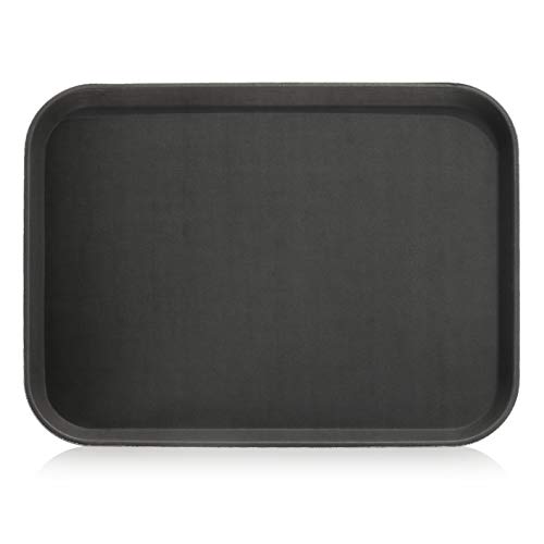 New Star Foodservice 25156 Non-Slip Tray, Plastic, Rubber Lined, Rectangular, 15 by 20-Inch