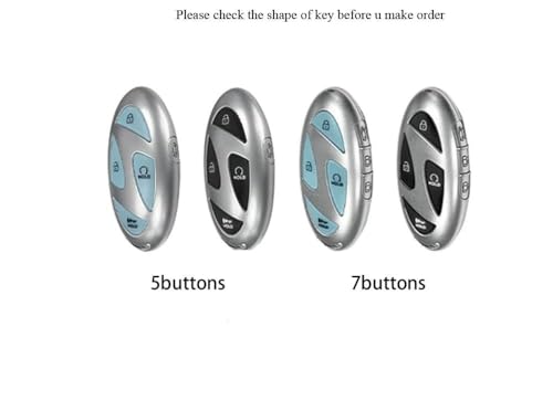 Coque Clé Voiture Hyundai Anti Rayures pour Télécommande 7 Boutons - 3