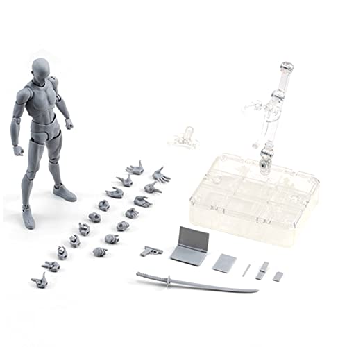 Action Decor Arti fai da te, Chan Figura d'azione maschile e femminile, Bambola mobile articolata completa di Arti fai da te, Figure da collezione di bambole d'azione giocattolo modello per desktop