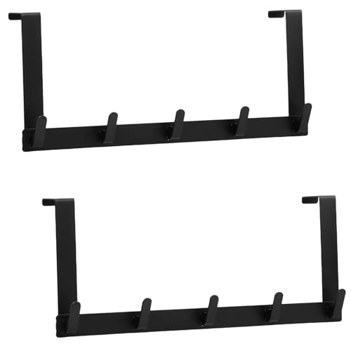 US 2Pcs Over The Door Hooks Sturdy Door Hanger Multipurpose Over Door Hanger Easy Use Over The Door Towel Rack Space Saving Door Hanger Hook for Living Room Bathroom Hanging Coats Towels Clothes