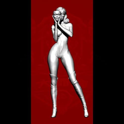 Maquette résine guerrière agent science-fiction figurine 1/24 GoodFYouth kit