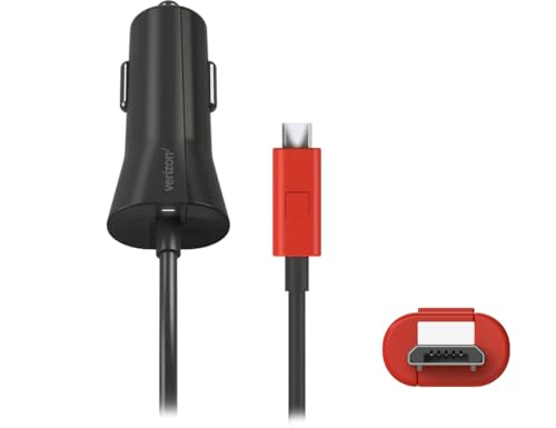 Verizon Cargador de coche de carga rápida micro USB