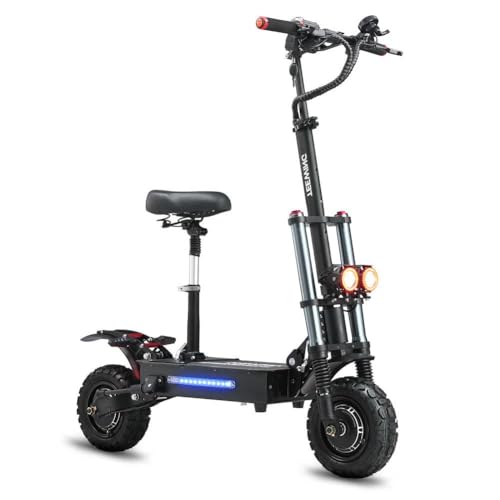 Scooter for Adults, Teewing X5 55mph Electric Scooter with 6000W Dual Motor, Scooters with 60V38AH Lithium Battery & 75 Miles Long Range, 11