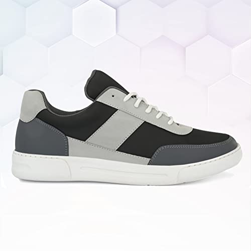 Image of Centrino Canvas Shoes for Men Sneakers | Casual Shoes for Man Stylish | Lightweight Lace-Up Design with Cushioned Insole | Breathable Comfortable Walking Shoes | Anti-Skid Sole | Mens Sneaker Shoes (3211)