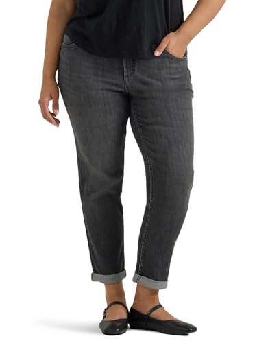 Lee Women's Plus Size Legendary Mid Rise '90s Taper Jean, Rising Moon, 16 Plus Tall - image 1