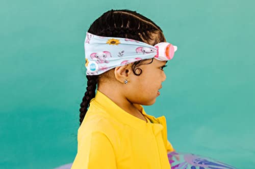 Image of Splash Place KIDS SWIM GOGGLES with Fabric Strap - ELLIE |Tangle-Free, Swimming Goggles for Kids, Comfy Fabric Strap Goggles