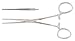 BAINBRIDGE Forceps, 6" (15.2 cm), straight, longitudinal serrations, cross tip serrations