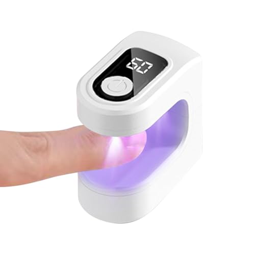 Lámpara LED UV para uñas, recargable, 2 modos de temporización, lámpara de curado, para salón, hogar, viajes, práctica, manicura, , niñas y mujeres