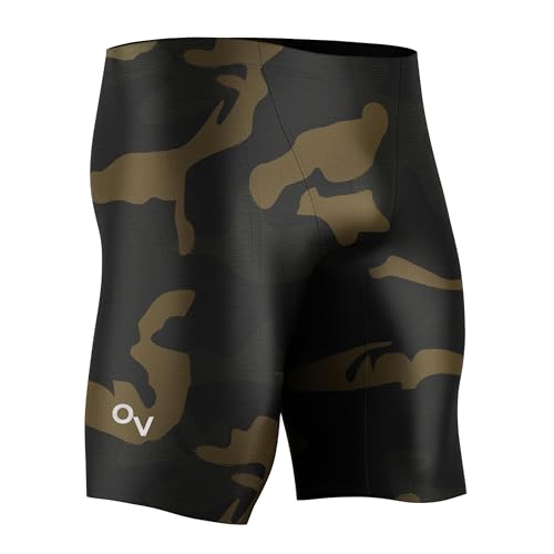 Onvous Swim Jammers for Men | Mens Athletic Swimwear Jammer | Mens Jammer for Swimming | Mens Swim Jammers - Combat - 32