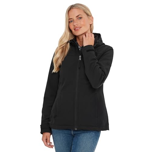TOG24 Keld Lightweight Long Womens Softshell Jacket, Windproof, Showerproof Zip Up Outdoor Jacket...