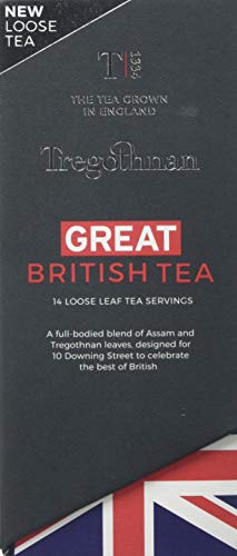 Tregothnan Great British Tea Caddy - Box of 14 Individual Loose Tea Servings, 42 g