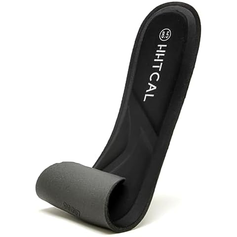 HHTCAL Thin Memory Foam Insoles for Women Flats Work Boots Fashion Sneakers High Heels Replacement Anti Fatigue Shock Absorbing Cushion Comfort Shoes Inserts Black US Size 7 Cover