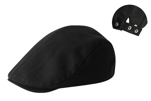 Toddler Kids Newsboy Cap, Golf Flat Cap Boy Infant Toddler Youth Beret Hat,Vintage Baby Boy Driver Cap Black