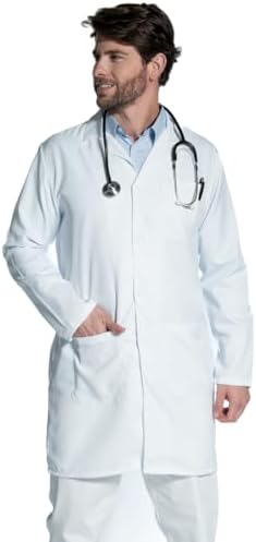 Jaleco Hospitalar Masculino Oxford Manga Longa