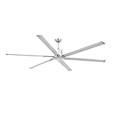 Este ventilador de techo con motor DC dispone de 6 velocidades regulables con un consumo de 4-6-10-15-22-35W y 30-41-53-64-74-88 revoluciones por minuto según velocidad.