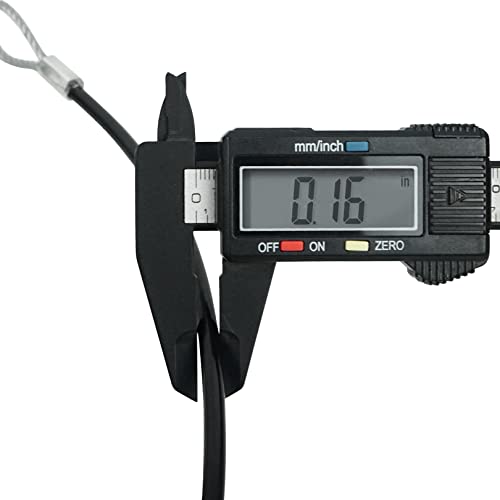 Cable de acero de doble bucle de 5/32 pulgadas y 10 pies Aoneky multiusos 6