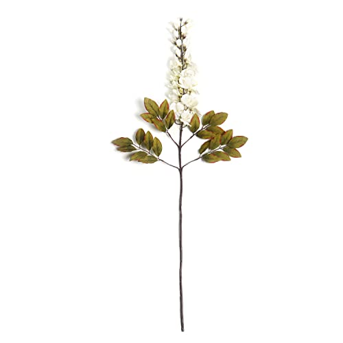 Image of PURE HOME + LIVING White Bean Faux Flower Stem 1 Piece | Plastic