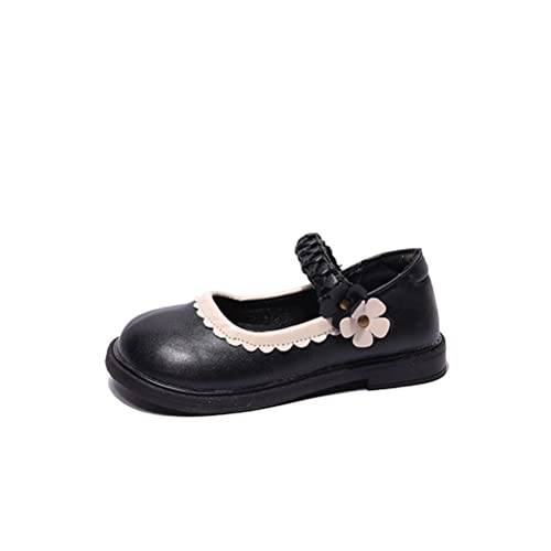 Girl's Classic Mary Jane Ballet Flat Flower Princess Shoes