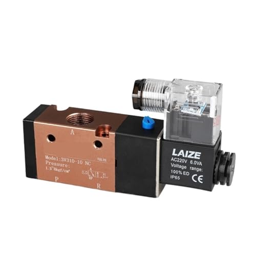 Électrovanne 3/2 voies 3V210-08 distributeur monostable pilote commande électrique