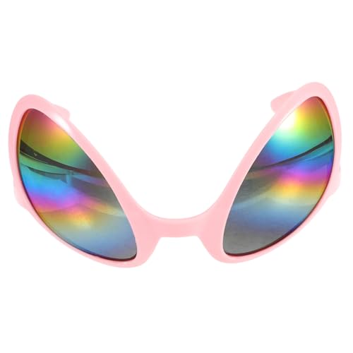 BRIGHTFUFU Plastic Alien Glasses Novelty Funny Costume Accessories for Adults Boys and Girls Sunglasses for Parties Photos
