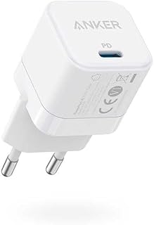 Anker PowerPort III Cube, Type-C Wall Fast Charger, 20 Watt, PowerIQ 3.0, Compatible with iPhone 15/14/13 Series, Samsung Galaxy S25 / S24 / S23 Series And More, White, 18 Months Warranty