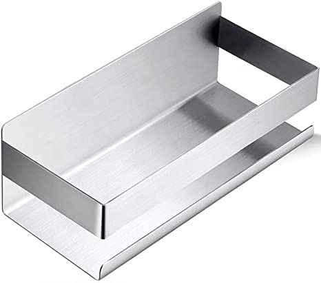 Cesto Doccia In Acciaio Inox - Mensola Per Shampoo, Senza Foratura, 20-50cm