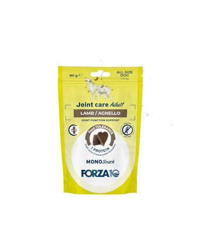 Forza 10 Snack Cane Joint Care, snack per cani adulti di tutte le taglie e razze, favorisce la salute articolare | 3 confezioni da 80 grammi l'una.