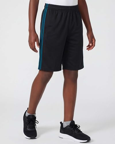 Image of Real Essentials 5 Pack: Boys' Dry Fit Basketball Shorts for Youth Kids Teens - Athletic Running Soccer Sports with Pockets