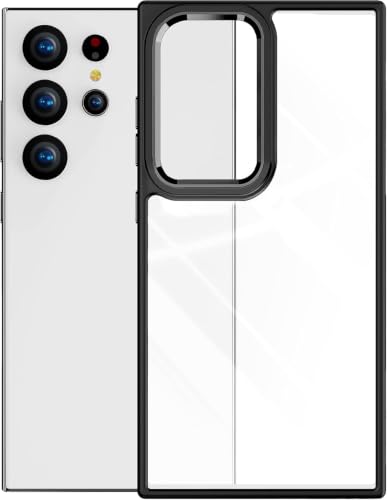 Image of HOOMIL Case for Samsung Galaxy S22 Ultra, Anti-Yellowing, Black
