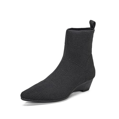 YEOJOU Women's Wedge Booties Sock Ankle Boots Knit...