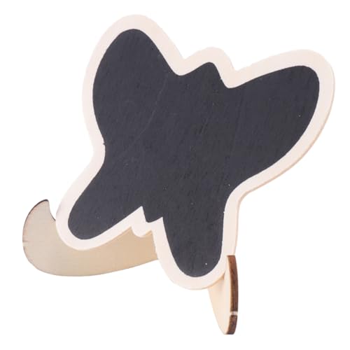 LIFKOME 10 Pcs Mini Wooden Blackboard Decoration Small Display Chalkboards for Crafts Message Board for Parties Weddings and Home Decor Butterfly Style