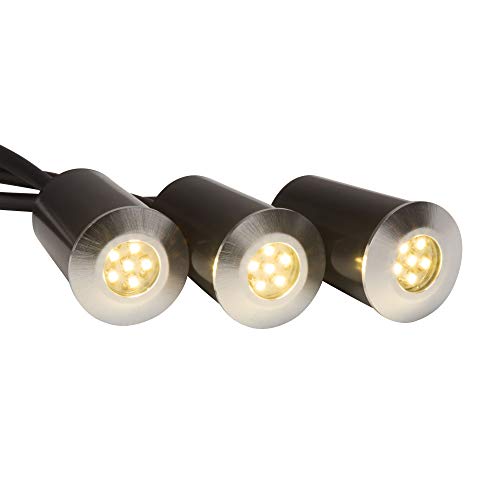 AEG LED Außen-Bodeneinbauleuchten 3er-Set alu, AEG250006