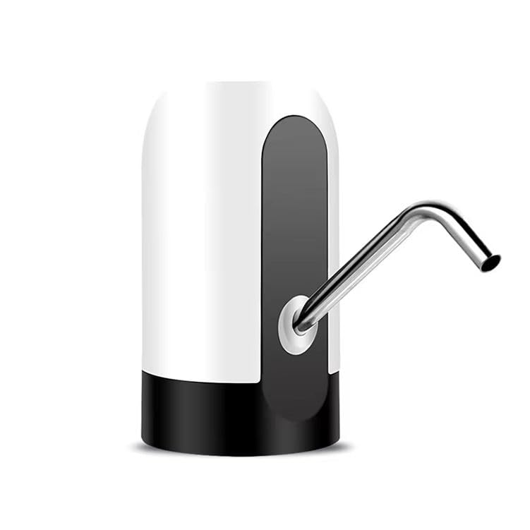 Image of VeeDee Portable Electric Water Dispenser - USB Rechargeable Universal Water Pump for 5 Gallon Jugs & 5-20L Bottles - Food Grade Silicone, One-Switch Operation for Kitchen, Office & Outdoor - Black