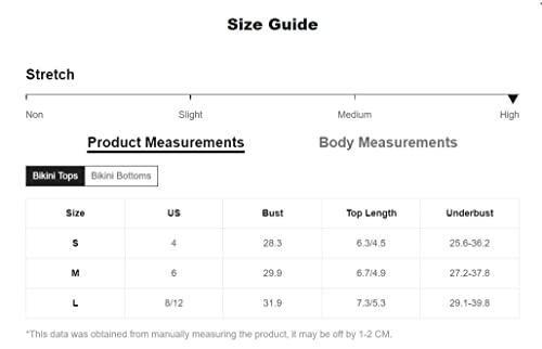 Sweatyrocks Women's Two Piece Swimsuit Paisley Bandeau High Waist Bikini Set Multicolor L #TOP5