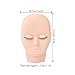 ZJchao Lash Mannequin Head, Eyelash Extension Mannequin Head with 3 Pairs Removable Eyelids Doll Head Double Layer Lashes Replaced Eyelids Training Mannequin Head Practices Kit for Makeup Practice