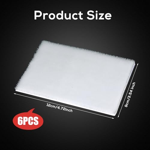 6 Stück Farbkanten-Ersatzpads, Farbkanten-Pad-Nachfüllungen Farbpads zum Streichen von Wänden und Decken Eckenmaler Zierleisten Farbkanten-Werkzeug-Nachfüllpads