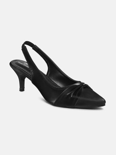 Image of Marc Loire Women Slip on Embellished Pointed Toe Kitten Heel Pumps for Party & Formal Wear