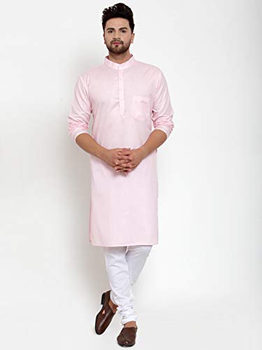 Image of B BEN Men Self Design Cotton Blend Kurta