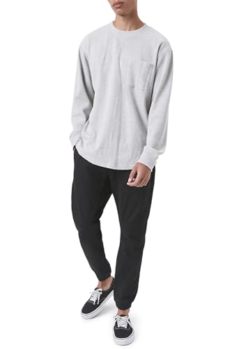 Forever 21 Men's Twill Drawstring Joggers