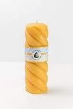 Spiral Twist Beeswax Candle - 100% Pure Beeswax, hand-poured, family-run and Made in Toronto, Canada...