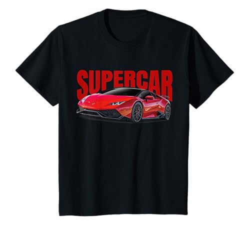 Photo de T-shirt amusant Supercar exotique, parfait pour les amateurs de voitures de sport. T-Shirt